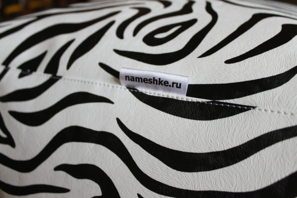 Пуфик куб Зебра