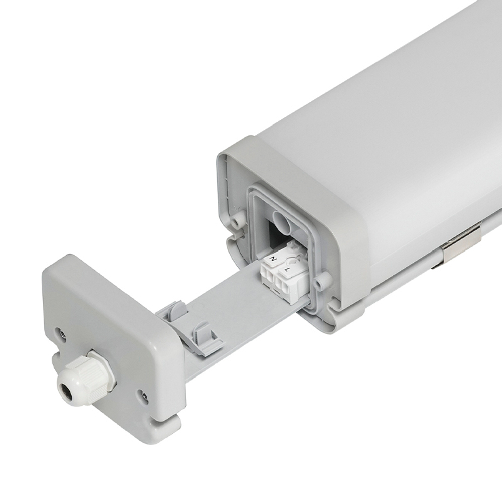 Светильник LED ДСП Slim-38/TUBE (IP67, 3000К) с проходной проводкой 1250х83х70мм CSVT