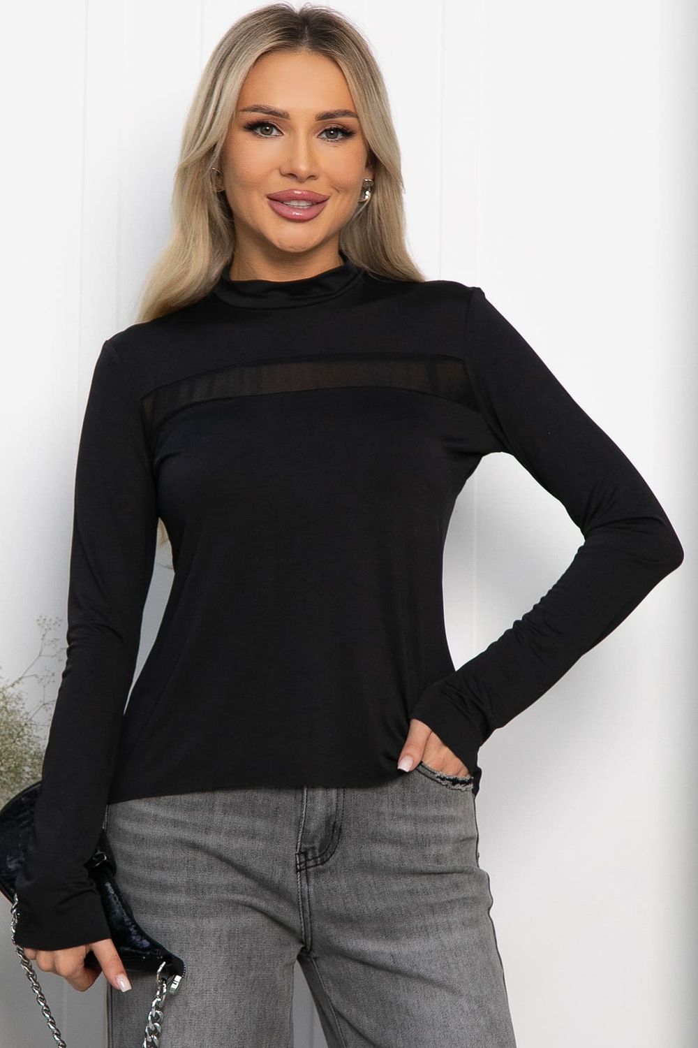 Водолазка трикотажная Лисса (черная) Б14298-22М LT Collection