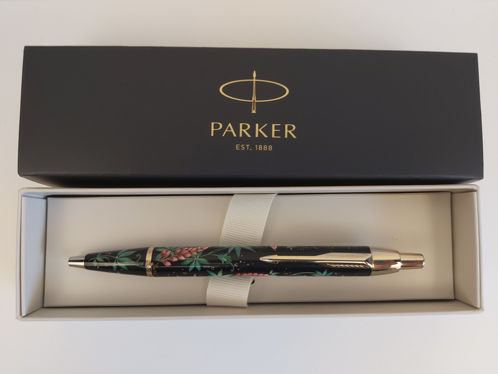 Ручка расписная Паркер "Люпины"