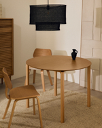 Круглый стол Indara из шпона и каучукового дерева с натуральной отделкой Ø100