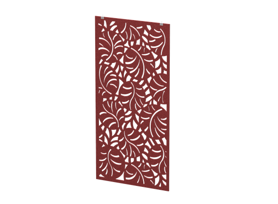 Перегородка с декором "Ветки" (фурнитура в комплекте) 100х1,2х200