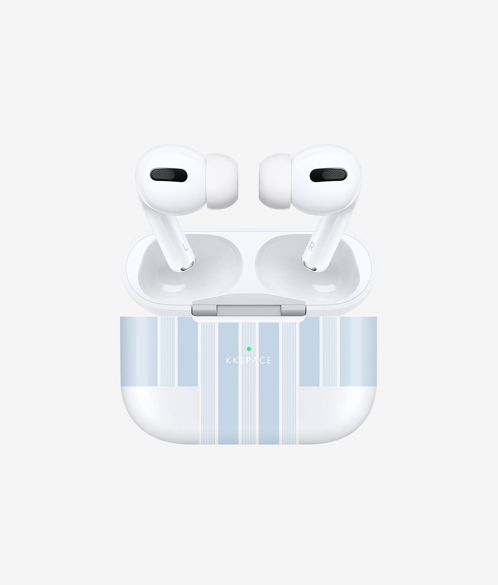 Виниловая наклейка HOLIDAY WRAP (голубой) для AirPods