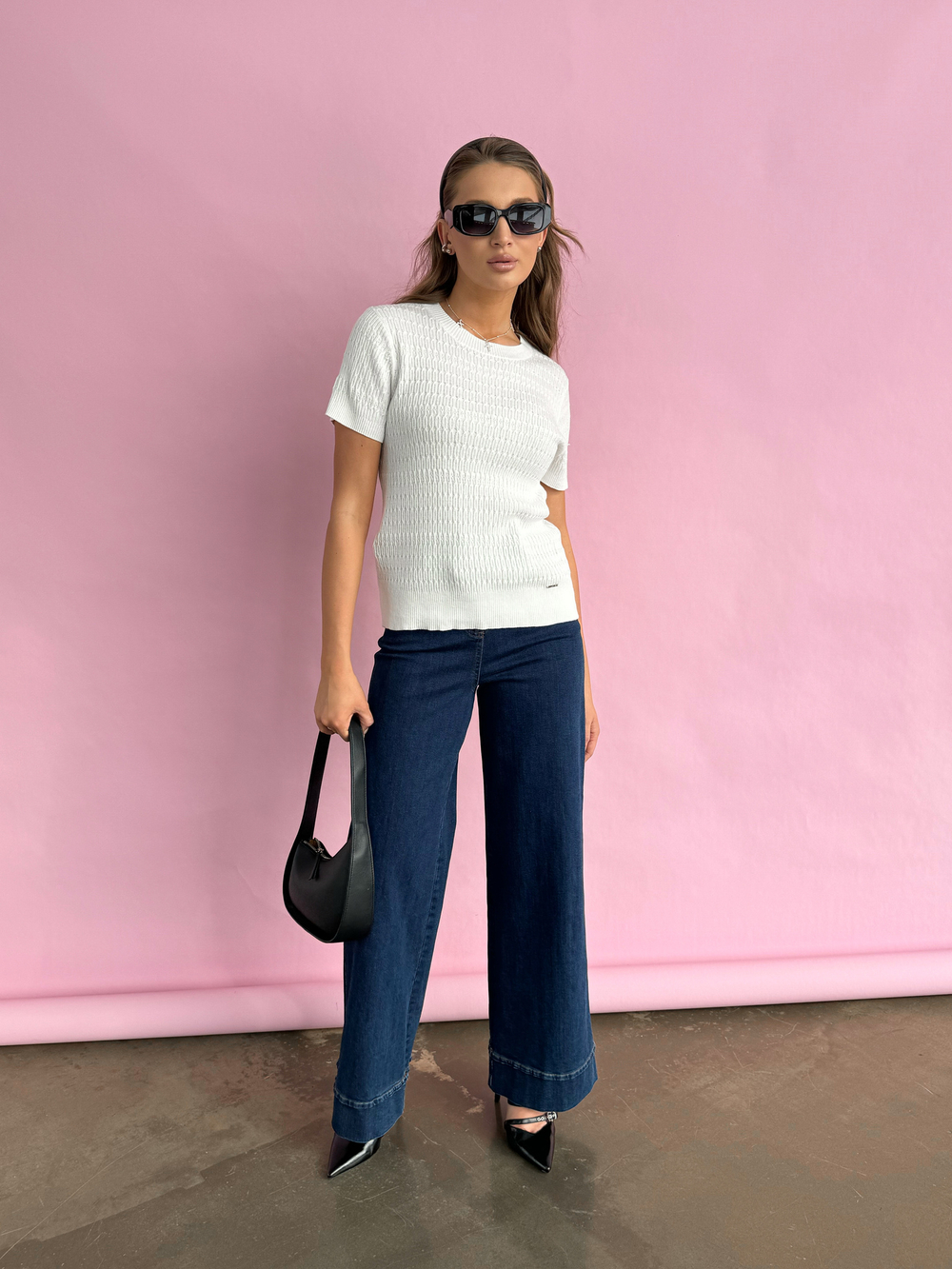 Джинсы с отворотами