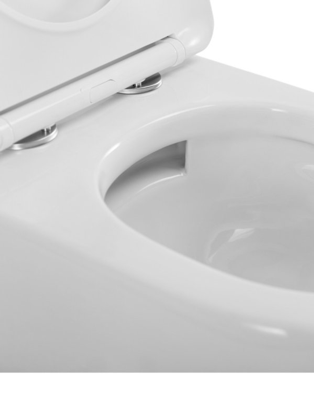 Унитаз подвесной безободковый с сиденьем и смывом TORNADO CEZARES STYLUS-TOR 2.0 CZR-546-TH-TOR/SC