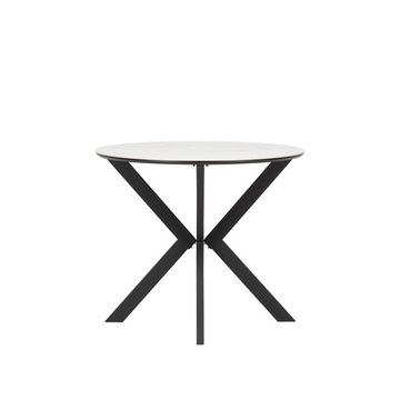 Стол Leset Хокку Опора черная/керамика белый мрамор