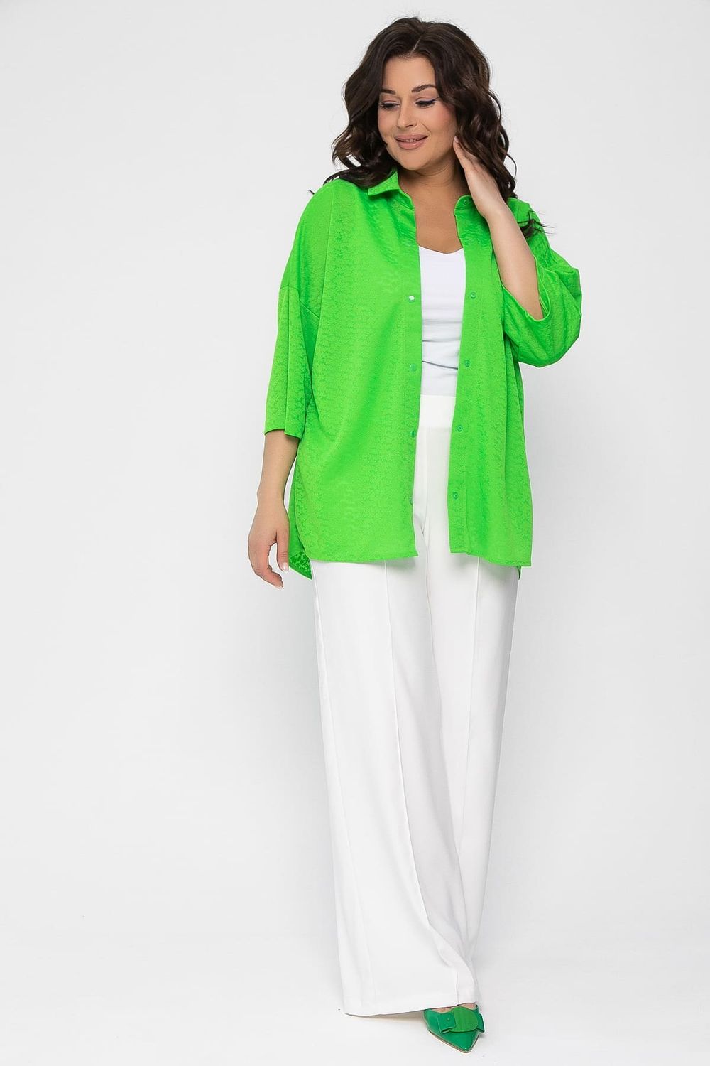 Рубашка Медея (зеленое яблоко) Б13555-13М LT Collection