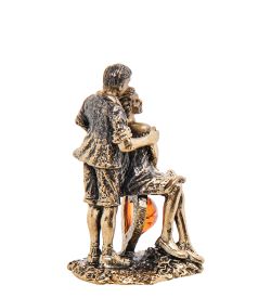 AM-3213 Фигурка «Парочка Любовь» (латунь, янтарь)