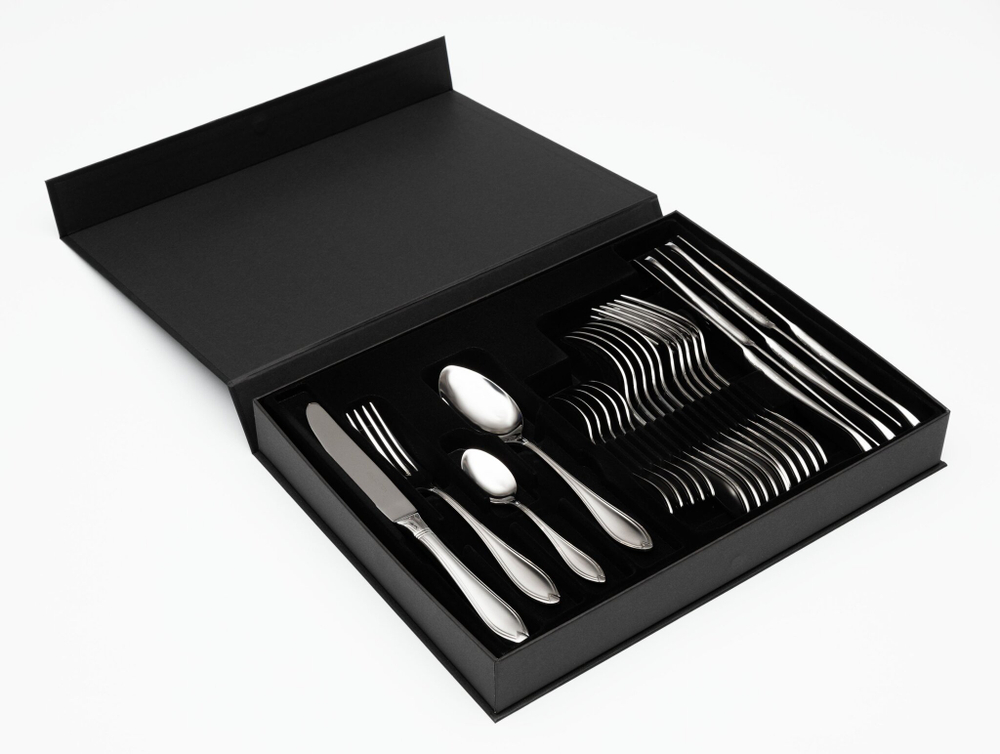 Набор столовых приборов на 6 персон 24 предмета Belo Inox Tamisa матовый