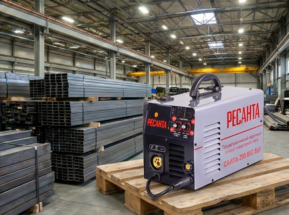 Сварочный аппарат полуавтомат Ресанта САИПА-200 (MIG/MAG, MMA) 6в1  65/9