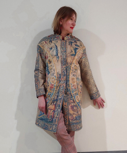 Пальто "Знаки зодиака", по мотивам фламандского гобелена 17 в