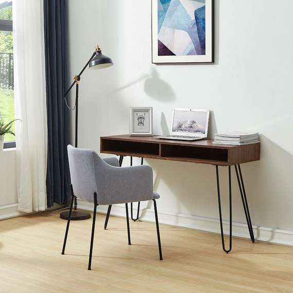 Серый стул Koping на черных металлических ножках | Купить в Hallberg.ru