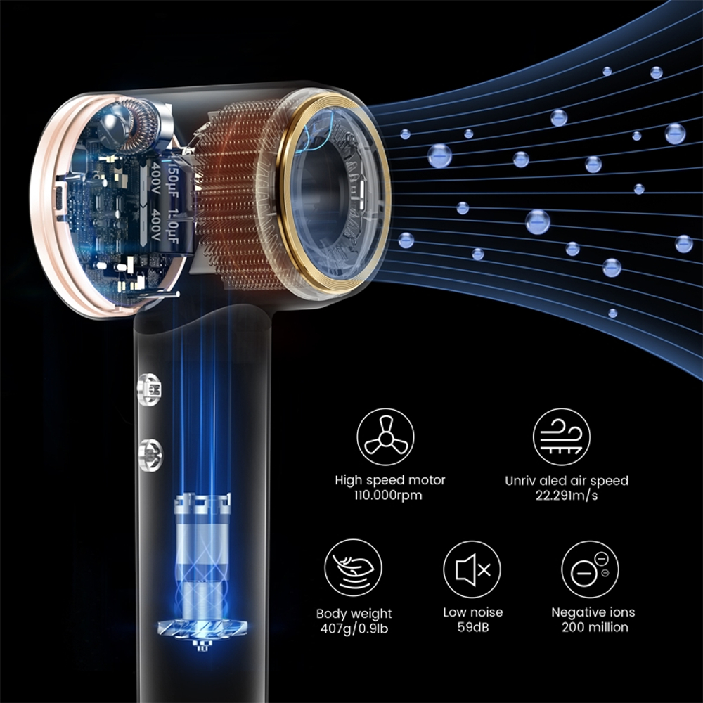 Laifen SWIFT Premium - Фен для волос Pink, 1 szt.