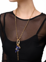 Колье "Gess mini lazurite" Gold