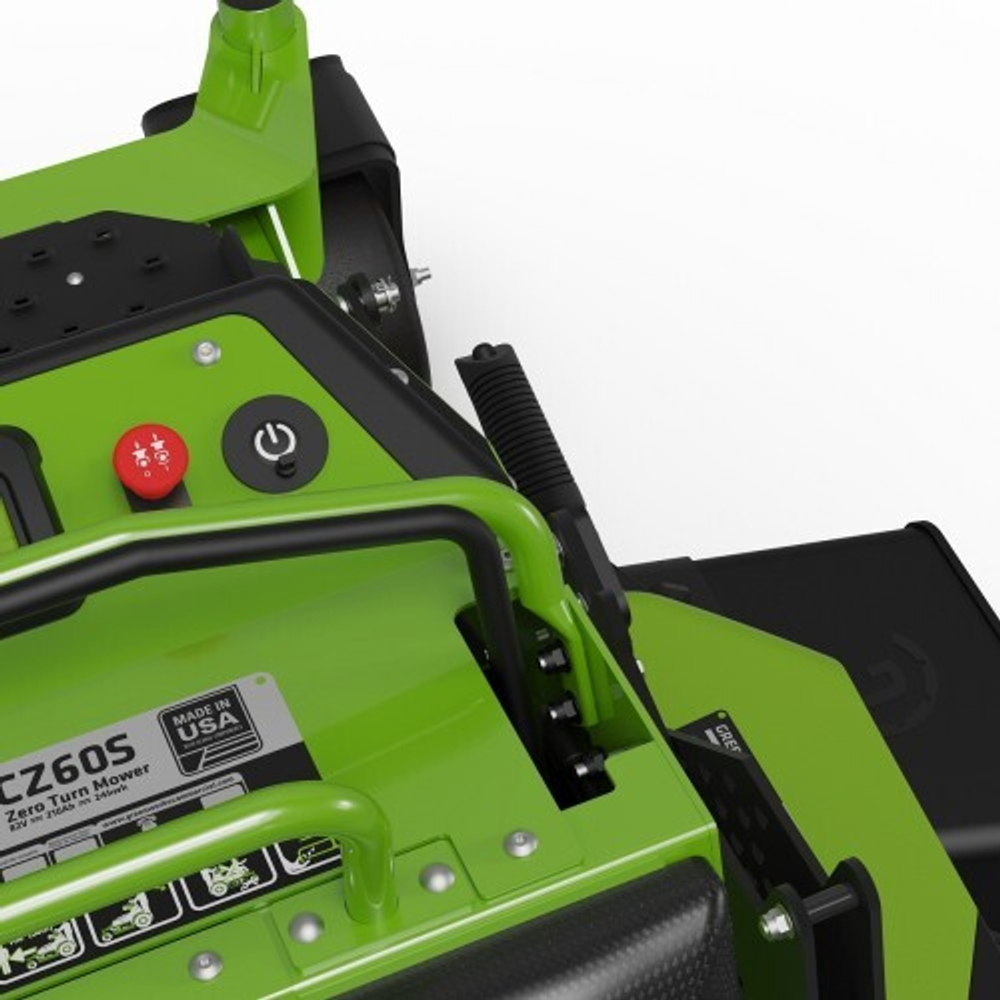 Трактор садовый GREENWORKS ZTCS92, 82V, 92 см, с АКБ 8 кВтч с нулевым радиусом разворота 7405407