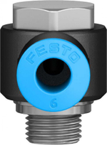 QSLV-G1/8-6-100 Угловой штуцер с цанговым зажимом и резьбой