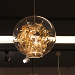 Pendant design lamp Tangle Globe by Artecnica (Gold)