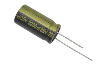 Конденсатор электролитический 35 В 2200 мкФ "Jamicon" 16x31мм 105 град.