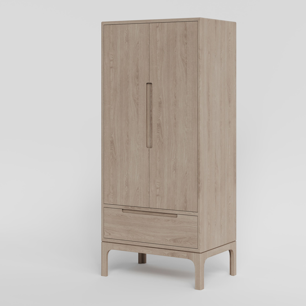 Шкаф для одежды из дуба Lugos'Art для спальни