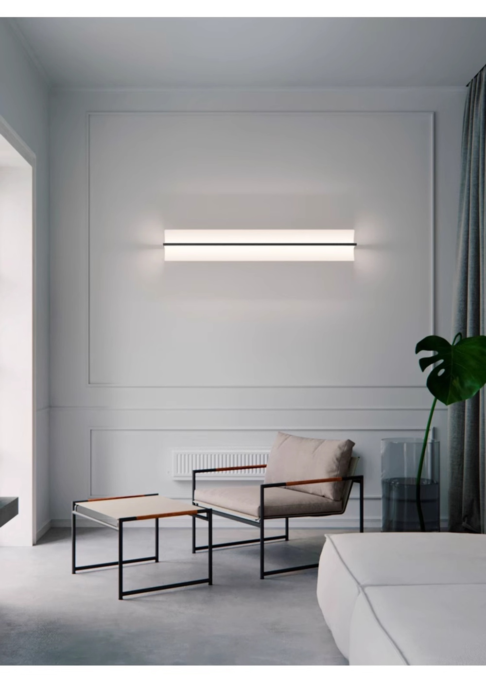 Wall design lamp Kontur by Vibia