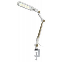 Настольный светильник ЭРА NLED-496-12W-G светодиодный на струбцине золото