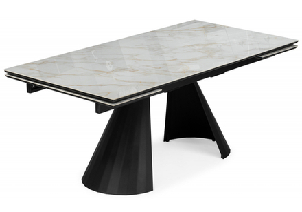 Керамический стол Woodville Шелтон 180(260)x90 carla larkin, черный