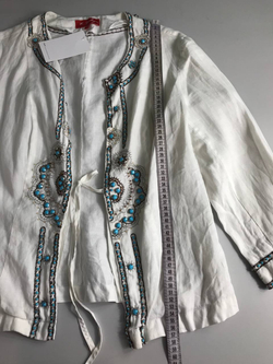 Жакет Derhy летний льняной, маркировка М, визуально на 46 размер