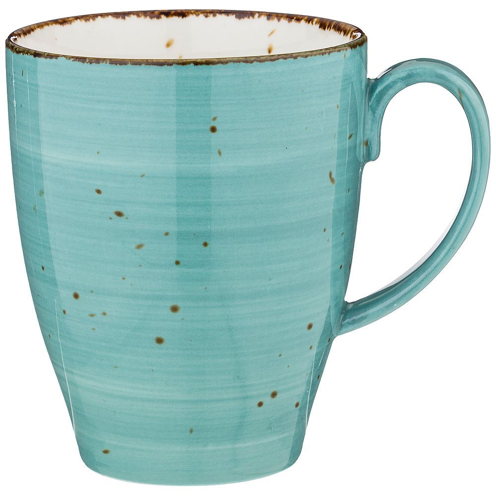 КРУЖКА BRONCO "NATURE" 400 МЛ, БИРЮЗОВАЯ (МАЛ=4/КОР=32ШТ.)