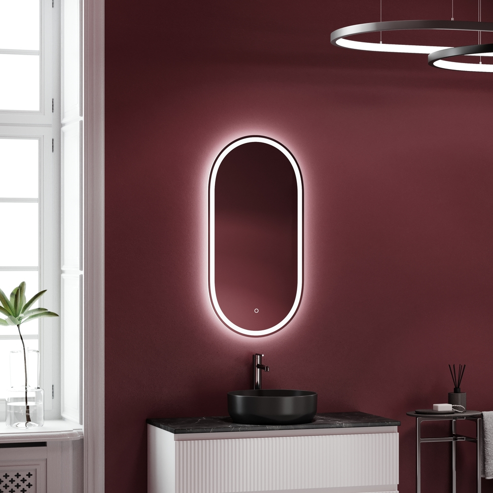 Зеркало с подсветкой Sancos Oval 450х900 мм