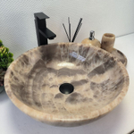 Раковина из оникса Bowl Grey TinLip BO-62950 45*45*15 43