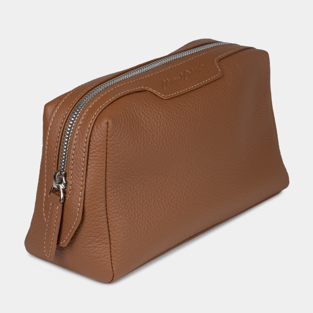 Несессер Trapèze кожи теленка, цвета карамель