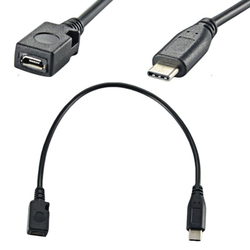 Переходник USB type С (m) штекер на штекер mini USB (m) 28sm