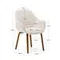 Стул Aleli, белый мех, ножки орех