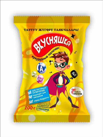 Кукурузные палочки ВКУСНЯШКА 200 г.