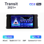 Teyes CC2 Plus 9"для Ford Transit 2021+