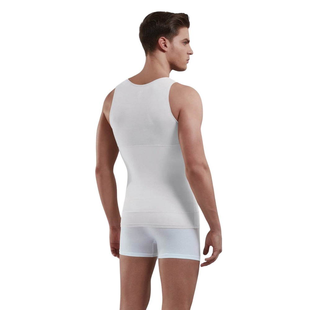Мужская утягивающая +size майка-корсет Doreanse Shape (Размер: XXXL) (Цвет: белый)