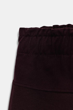 ZARA БРЮКИ КОМБИНИРОВАННЫЕ, ВИННЫЙ