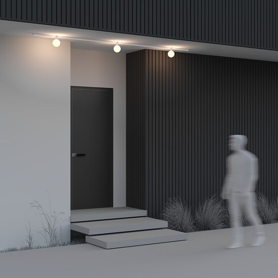 Уличный трековый светильник Outdoor O-TR01-1-S-9WW3K