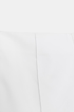 ZARA ШОРТЫ С ВЫСОКОЙ ПОСАДКОЙ, БЕЛЫЙ