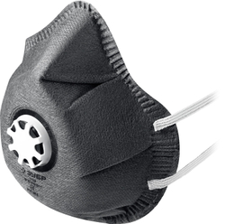 ЗУБР ФГ-80 коническая, с угольным слоем, класс защиты FFP1, с клапаном выдоха, фильтрующая полумаска (11168)