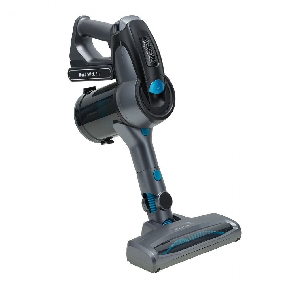 Пылесос POLARIS PVCS 1101 HandStick Pro серый/бирюзовый