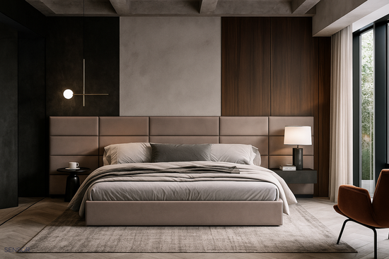 Кровать Rectangle с широким изголовьем