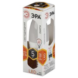 Лампочка светодиодная ЭРА STD LED B35-5W-827-E14 E14 / Е14 5Вт свеча теплый белый свет