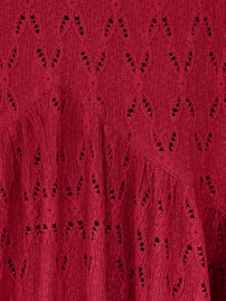 Платье макси трикотажное с воланом