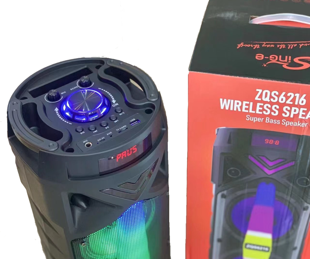 Беспроводная колонка BT Speaker ZQS-6216 караоке