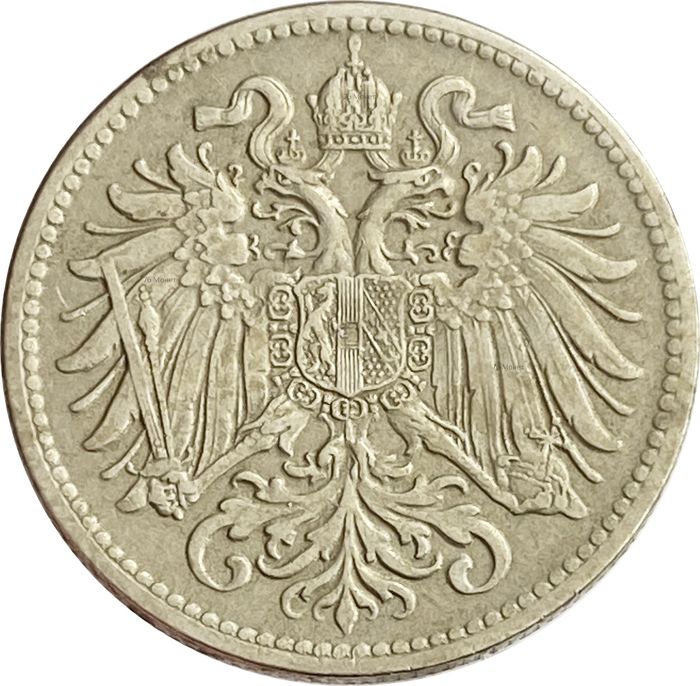 10 геллеров 1915 Австрия XF