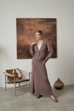 Юбка миди из трикотажа DAN MARALEX