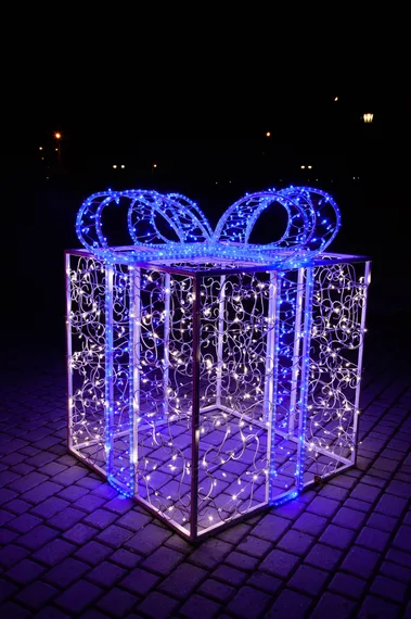 Светодиодная фигура Новогодний подарок