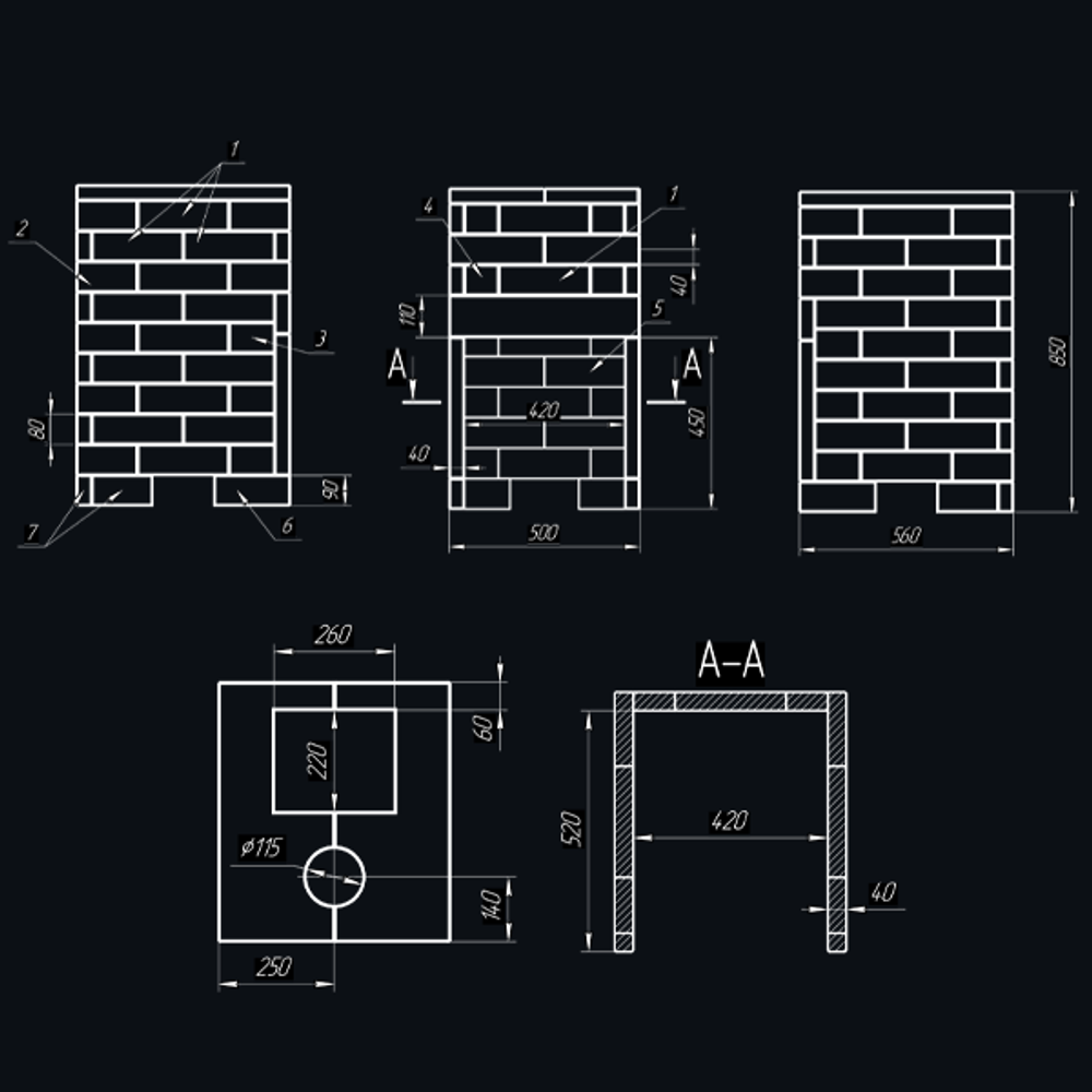Чугунная печь для бани Комплект Гроза 18 (П2) Классика 850/40 Змеевик кирпич