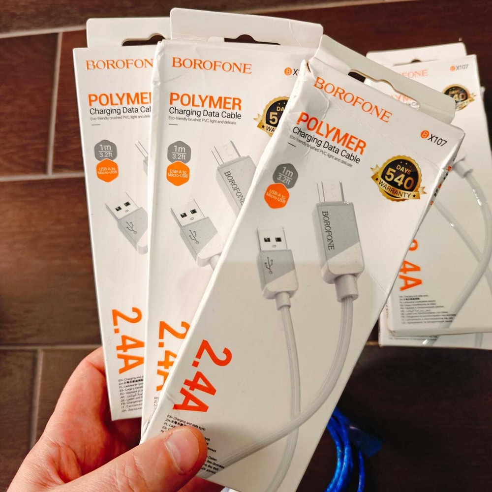 Кабель Micro USB BOROFONE BX107 1м мятая упаковка